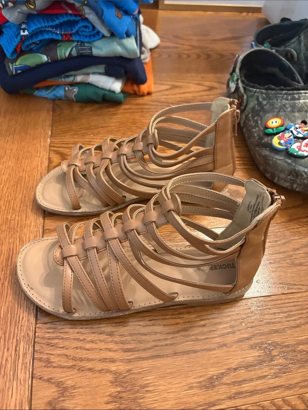 Tucker + Tate Tan Multi-Strap Gladiator Sandals